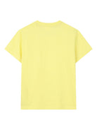 T-shirt per bambino Hugo Kids gialla con logo goffrato G01014 544 Hugo 