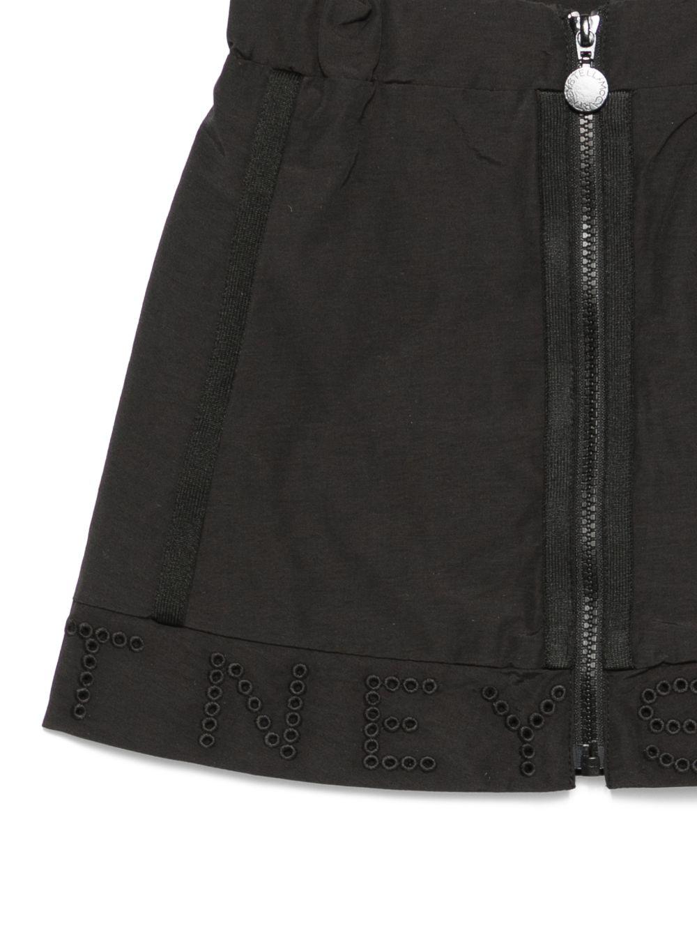 Gonna per bambina Stella McCartney Kids nera con dettaglio zip TY7A61 Z3484 930 STELLA McCARTNEY KIDS 