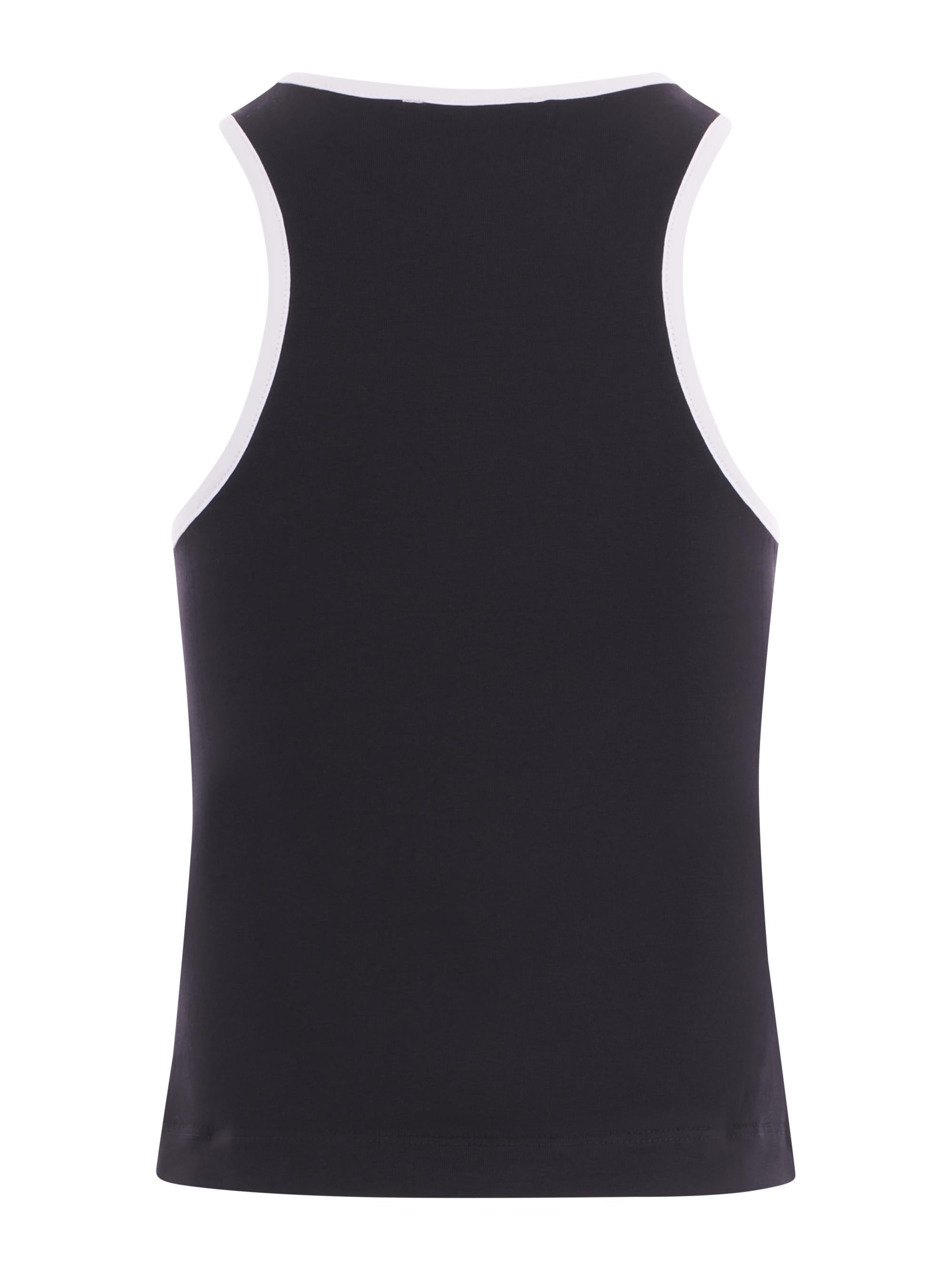 T-shirt per bambina Balmain Kids nera con logo stampato sul davanti BY8A12 Z3277 930BC BALMAIN KIDS 