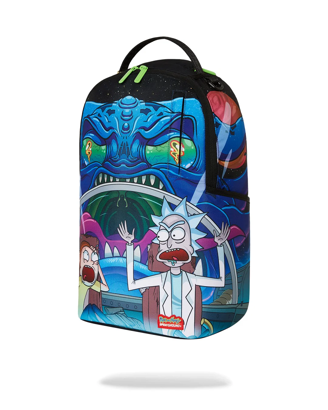 Zaino Rick e Morty per bambini Sprayground Kid multicolore con tasche laterali a bustina 910B7804 NSZ SPRAYGROUND 