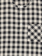 Camicia per bambino Bonpoint bianca e nera con design a quadri S06BSHW00010 894 BONPOINT 