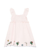 Abito per bambina Stella McCartney Kids rosa con ricami floreali TY1E22 Z0138 51R STELLA McCARTNEY KIDS 