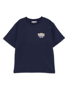 T-shirt per bambini Moschino Kids blu con logo Teddy HOM05GLAA10 40016 MOSCHINO KIDS 