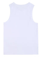 Canotta per bambina Givenchy Kids bianca con logo sul davanti H31114 10P GIVENCHY KIDS 