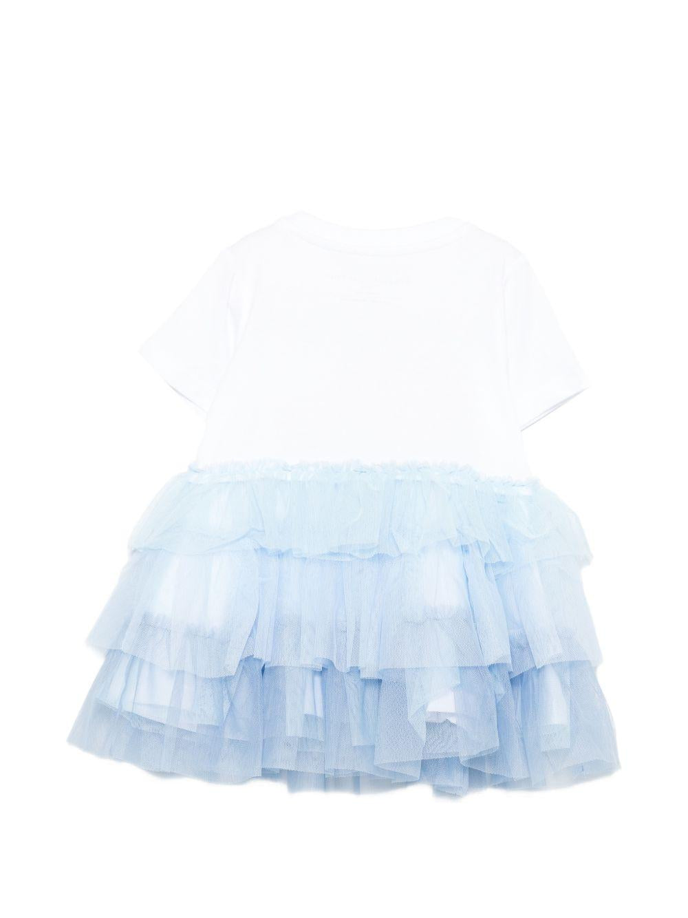 Abito per neonata Stella McCartney Kids multicolore con stampa pesciolino sul davanti TY1061 Z0434 100 STELLA McCARTNEY KIDS 