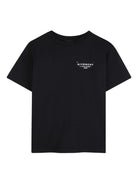 T-shirt per bambino Givenchy Kids nera con stampa logo sul davanti H31075 09B GIVENCHY KIDS 