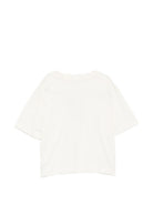 T-shirt per bambina Bonpoint bianco con logo ricamato S06GTSK00024 102 BONPOINT 