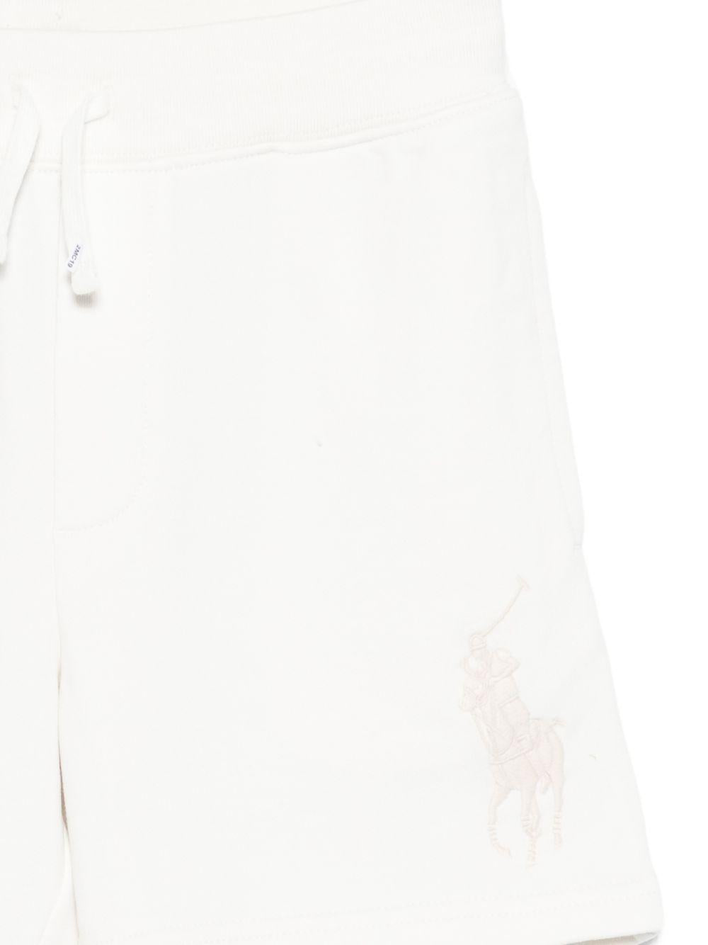 Shorts per bambino Polo Ralph Lauren Kids bianchi con vita elasticizzata 322A12258 004 Ralph Lauren kids 