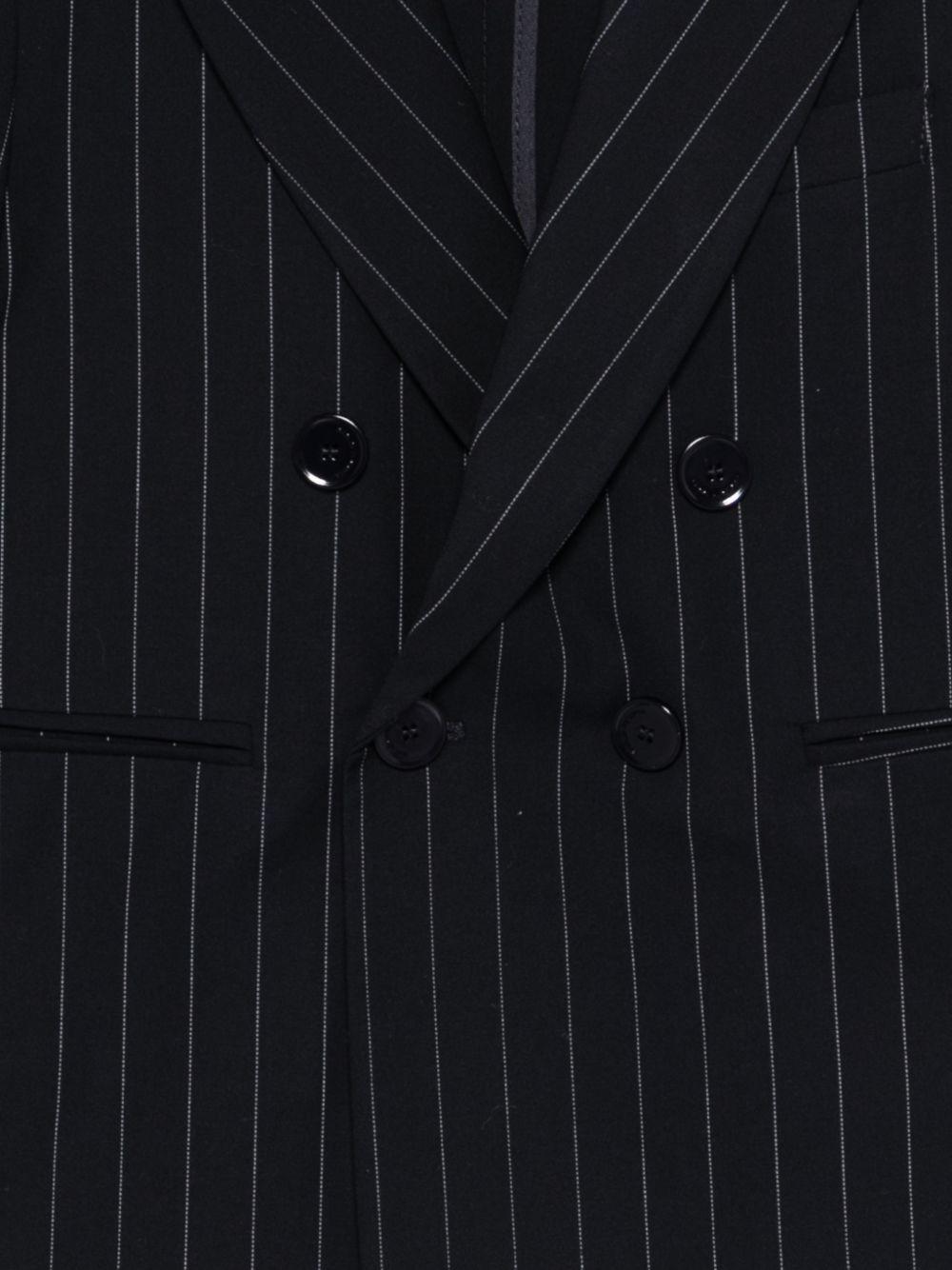 Blazer per bambino Paolo Pecora Kids blu doppiopetto gessato PP4390 BLU PAOLO PECORA KIDS 