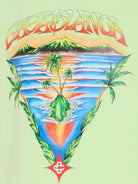 T-shirt per bambino Casablanca Kids verde con stampa logo KSP26JTS03802 INNOCENCE TRIANGLE CASABLANCA KIDS 