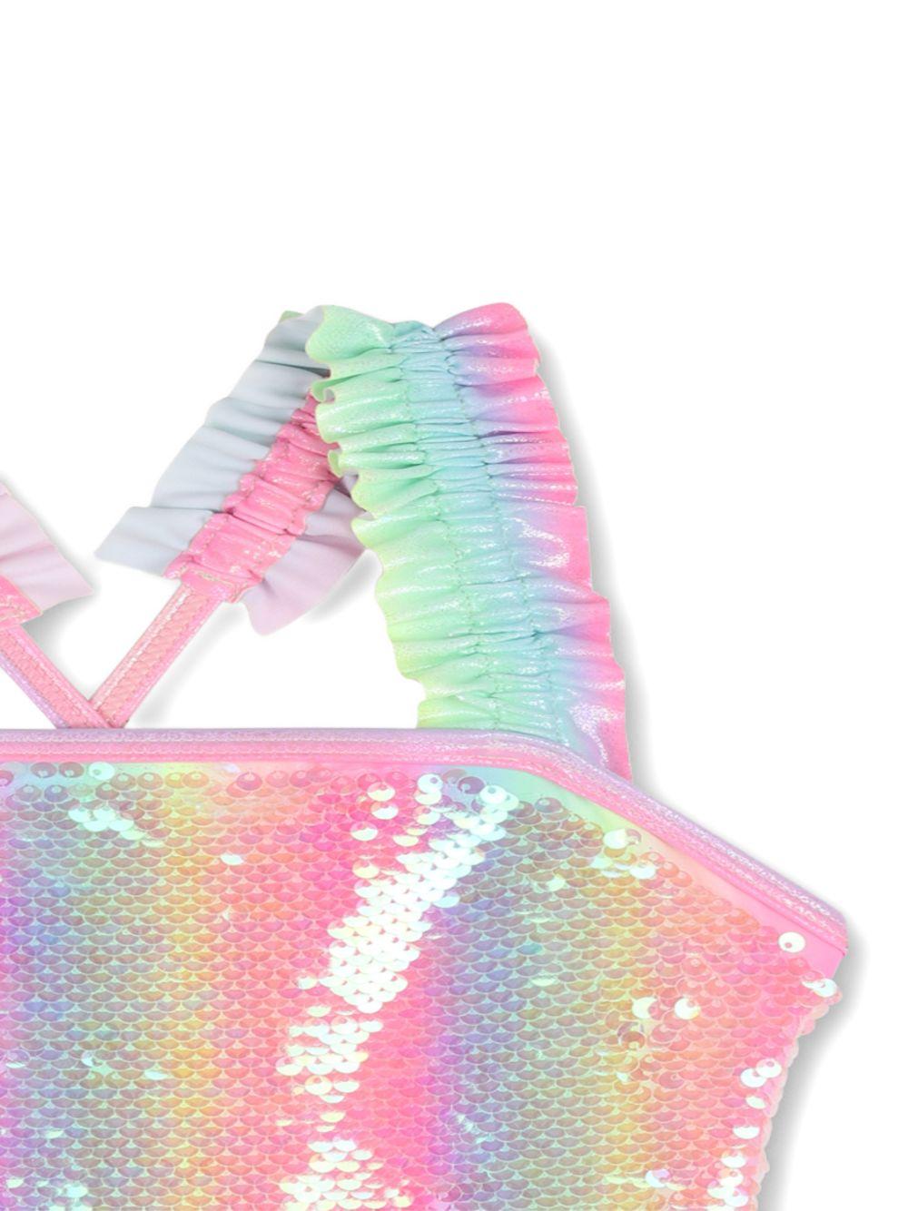 Costume da bagno per bambina Billieblush rosa con paillettes U22200 Z41 BILLIEBLUSH 