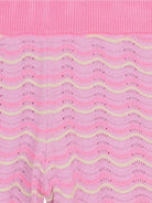 Shorts per bambina Billieblush rosa con motivo a onde in maglia U21895 929 BILLIEBLUSH 