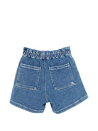 Shorts per bambina Bonpoint denim con vita elasticizzata S06GBEW00008 015A BONPOINT 