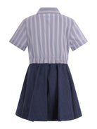 Abito per bambina Balmain Kids multicolor con logo sul davanti BY1C71 P0588 625BC BALMAIN KIDS 