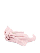 Cerchietto per capelli per bambina Fendi Kids rosa con fiocco JFP206 AWF9 F0QD1 FENDI KIDS 