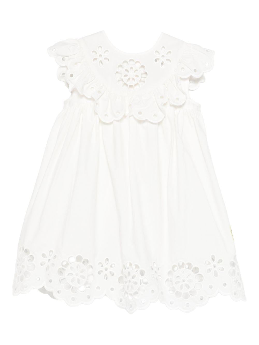 Abito per bambina Zimmermann Kids bianco con dettaglio floreale 5864DR S261 ZIMMERMANN KIDS 