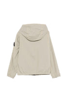 Giacca per bambino Stone Island Junior grigio con cappuccio L1S64100012S0203 V0095 STONE ISLAND JUNIOR 