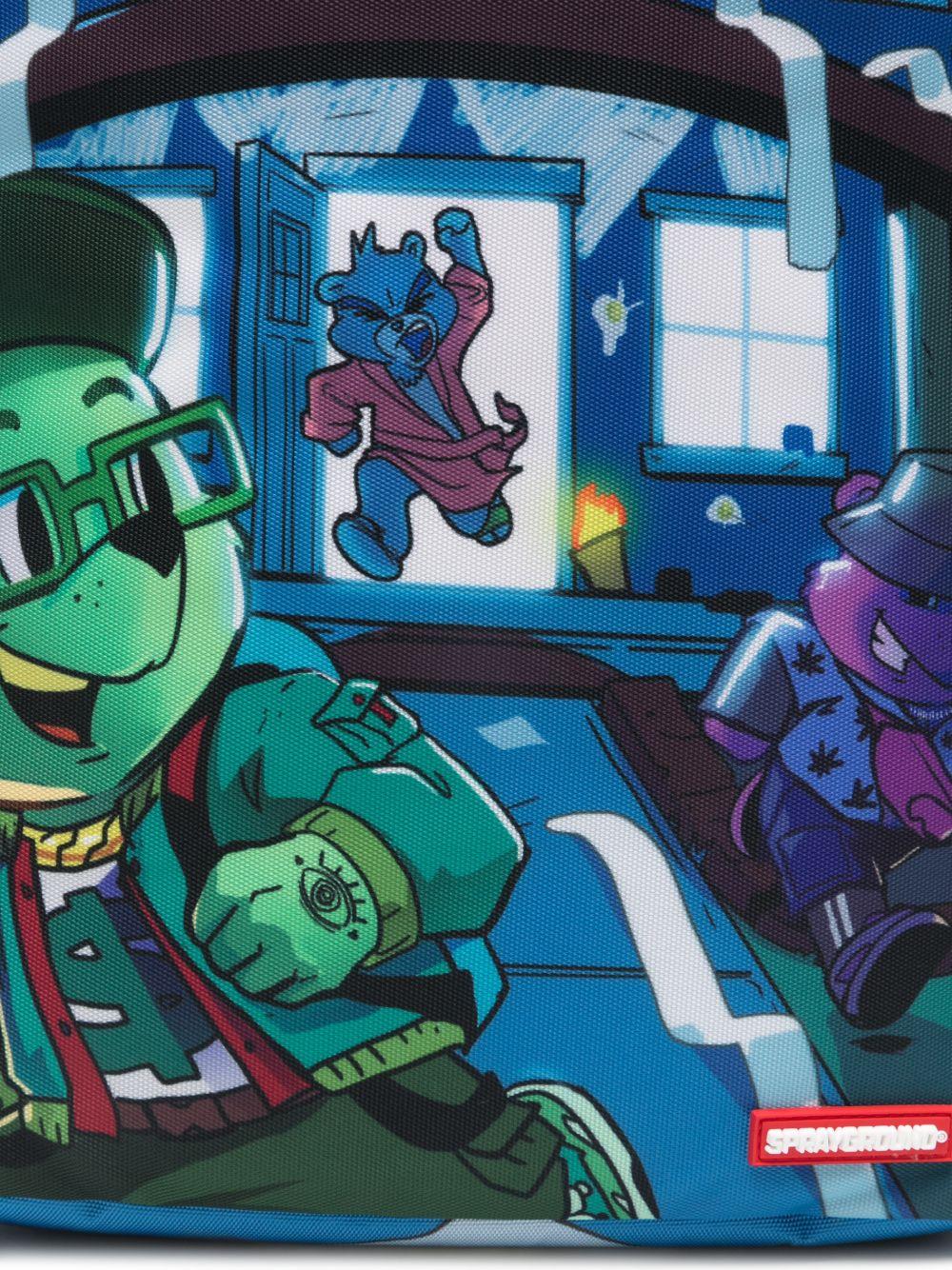Zaino per bambino Sprayground kid multicolore con stampa grafica 910B8356 NSZ SPRAYGROUND 