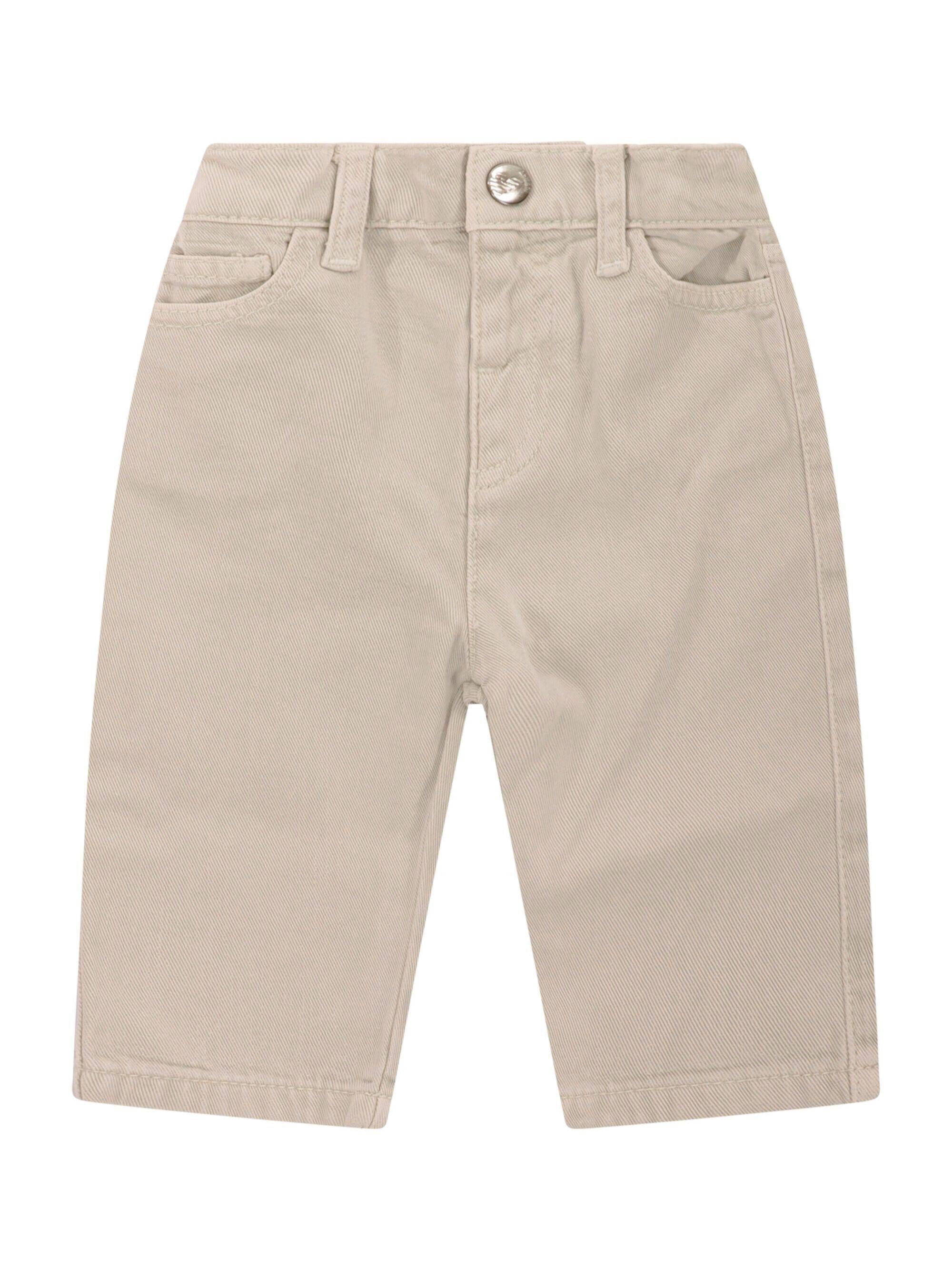 Pantaloni per neonato Emporio Armani Kids beige con dettaglio logo sul retro EB001348 AF19657 U1156 EMPORIO ARMANI KIDS 