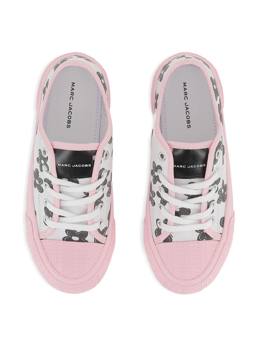 Sneakers per bambina The Marc Jacobs Kids rosa con stampa floreale W60820 475 THE MARC JACOBS KIDS 