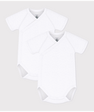 Set di due body per neonati Petit Bateau bianchi con manica corta 54220 00 PETIT BATEAU 