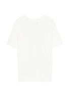 T-shirt per bambini Moschino Kids bianca con logo sul davanti HYM03SLFA07 10063 MOSCHINO KIDS 