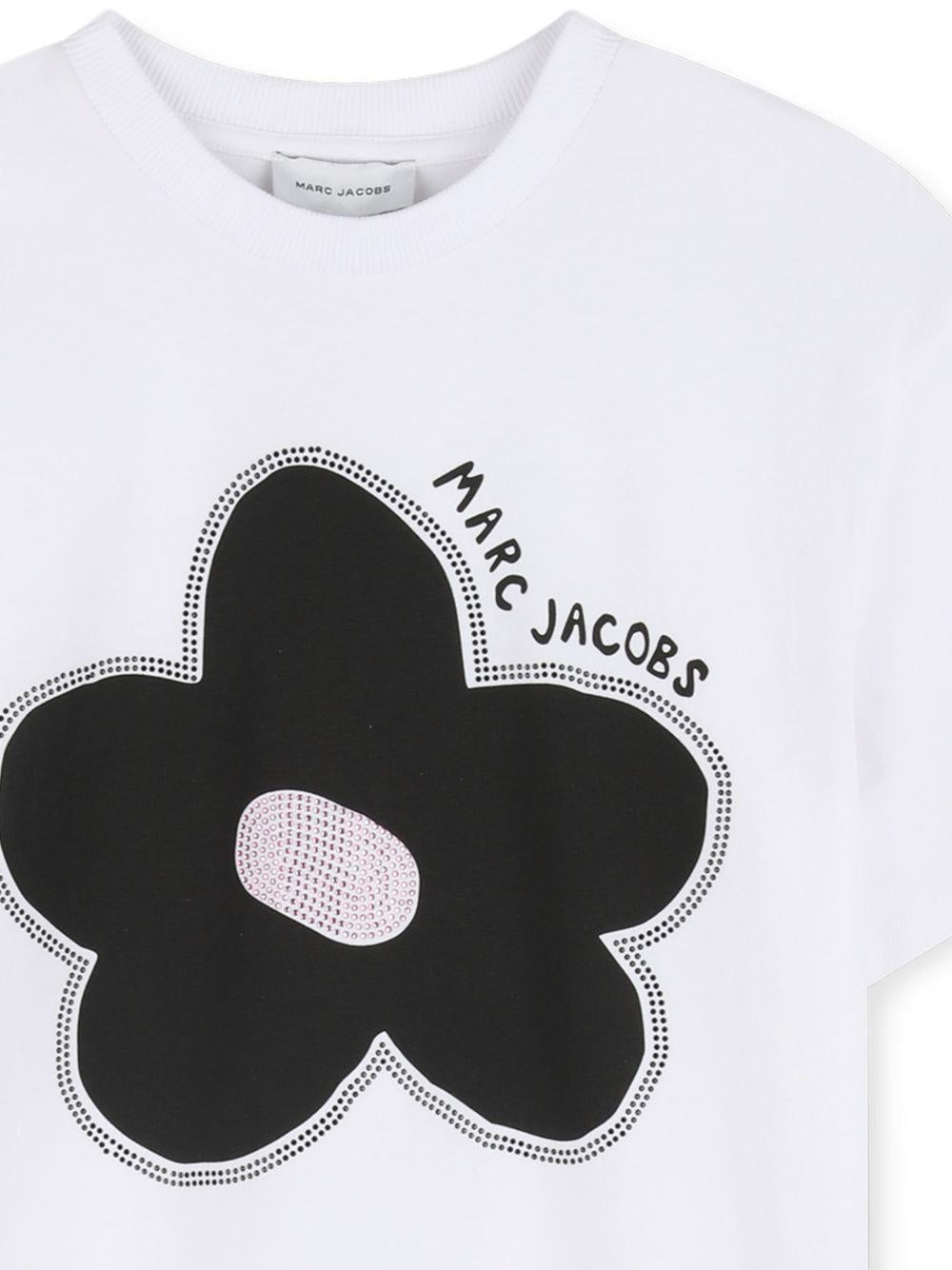 Abito per bambina The Marc Jacobs Kids bianco con dettaglio logo W60713 10P THE MARC JACOBS KIDS 