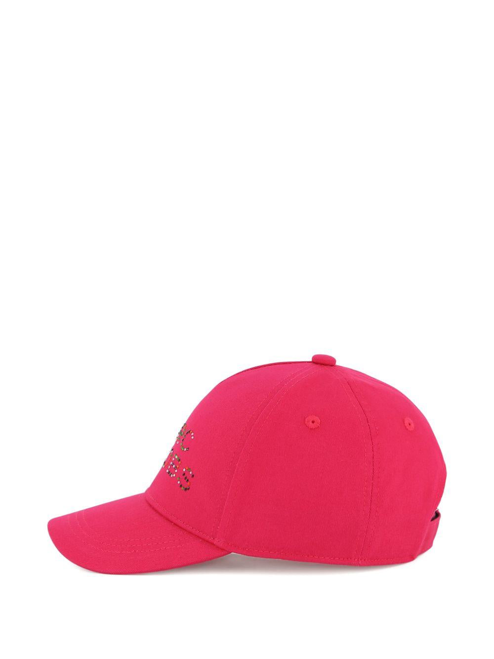 Cappello da baseball The Marc Jacobs Kids fucsia con logo sul davanti W60838 437 THE MARC JACOBS KIDS 