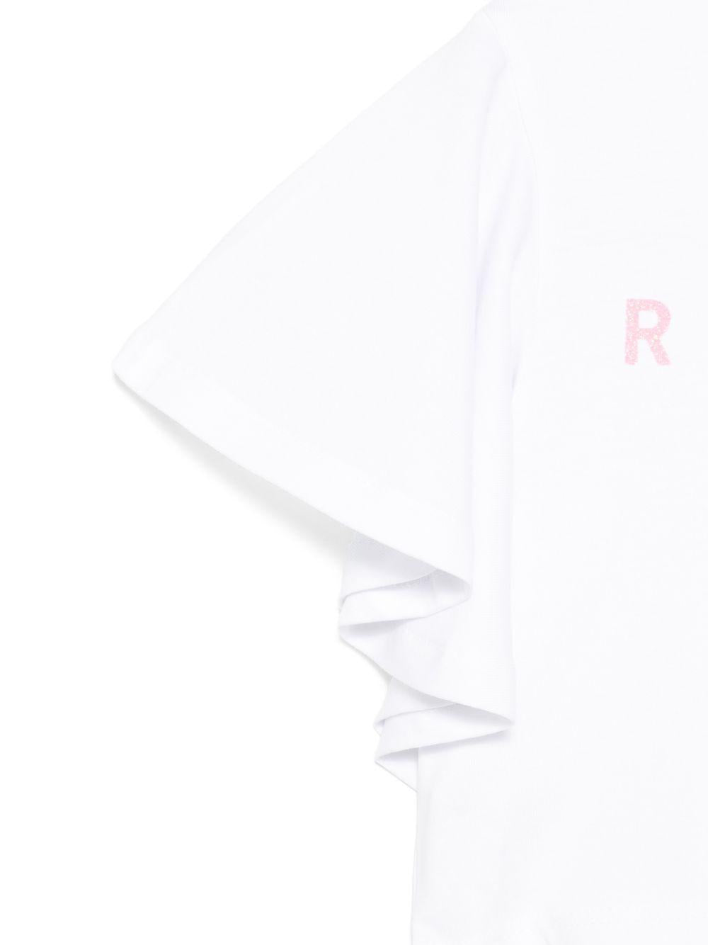 T-shirt per bambina John Richmond Junior bianca con ruches RGP26008TO WHITE JOHN RICHMOND JUNIOR 
