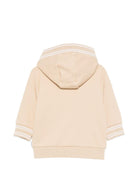 Felpa per neonato Boss Kids beige con cappuccio e tasca J52869 249 BOSS KIDS 