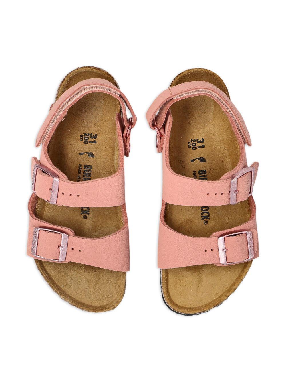 Sandali per bambina Birkenstock Kids Milano rosa con doppia fibbia 1029519 PINK BIRKENSTOCK 
