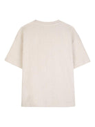 T-shirt per bambino Hugo Kids beige con logo sul davanti G01018 153 Hugo 