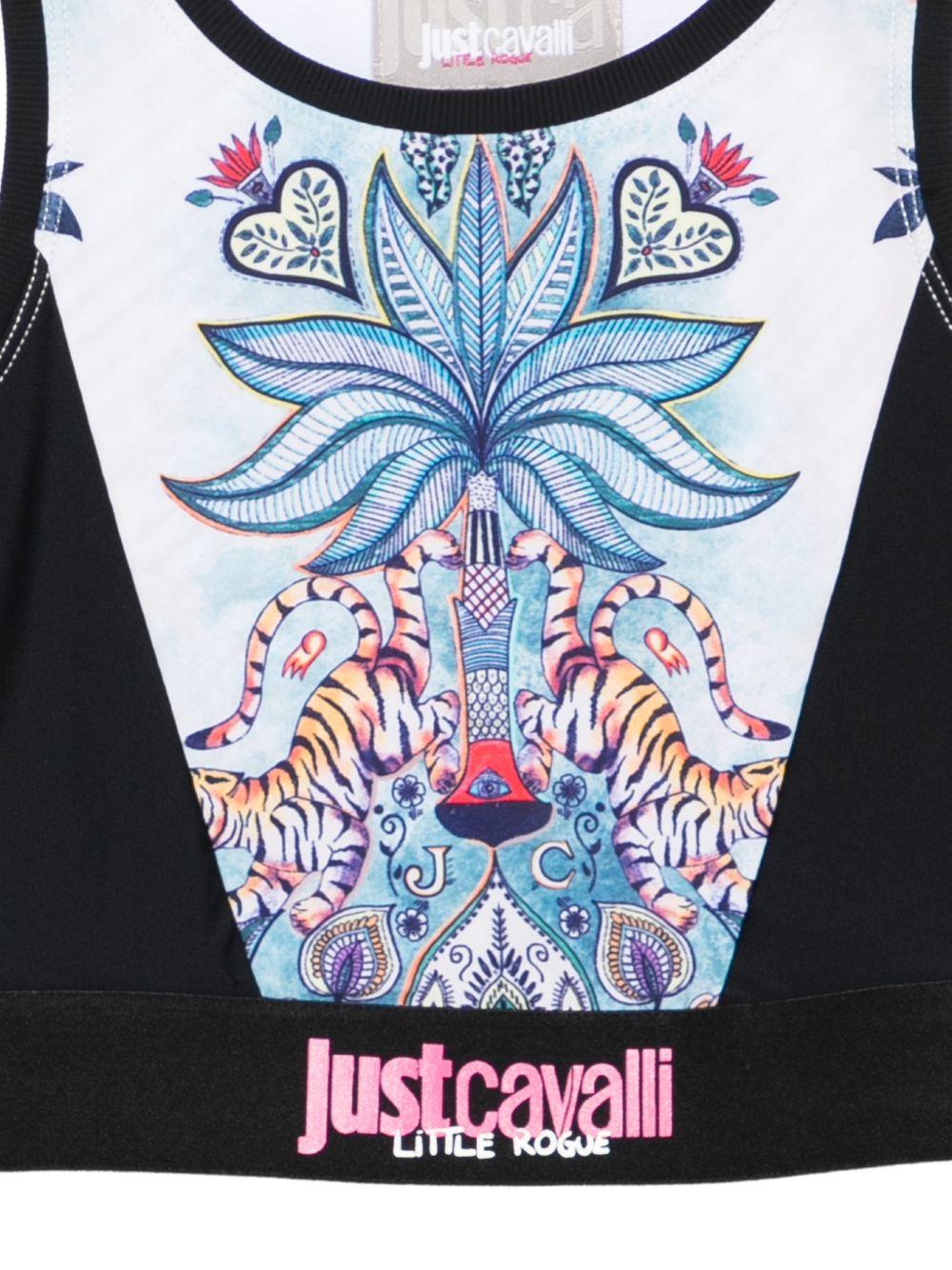 Canotta per bambina Just Cavalli Kids Little Rogue multicolore con stampa JGP26247TO TR.GARDEN JUST CAVALLI KIDS 