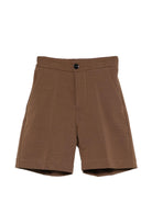 Shorts per bambino Paolo Pecora Kids marrone con bottoni PP4245 CAFFE PAOLO PECORA KIDS 