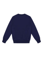 Felpa per bambino Moschino Kids blu con motivo Teddy Bear HNF08VLCA60 40016 MOSCHINO KIDS 