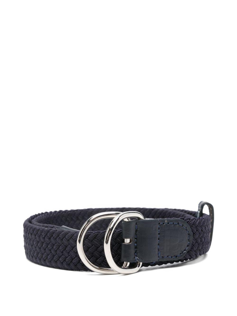 Cintura per bambino Paolo Pecora Kids blu in pelle intrecciata PP4392 BLU PAOLO PECORA KIDS 