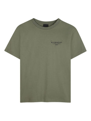 T-shirt per bambino Givenchy Kids verde con stampa logo