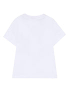 T-shirt per neonato Boss Kids bianca con stampa logo sul davanti J52882 10P BOSS KIDS 