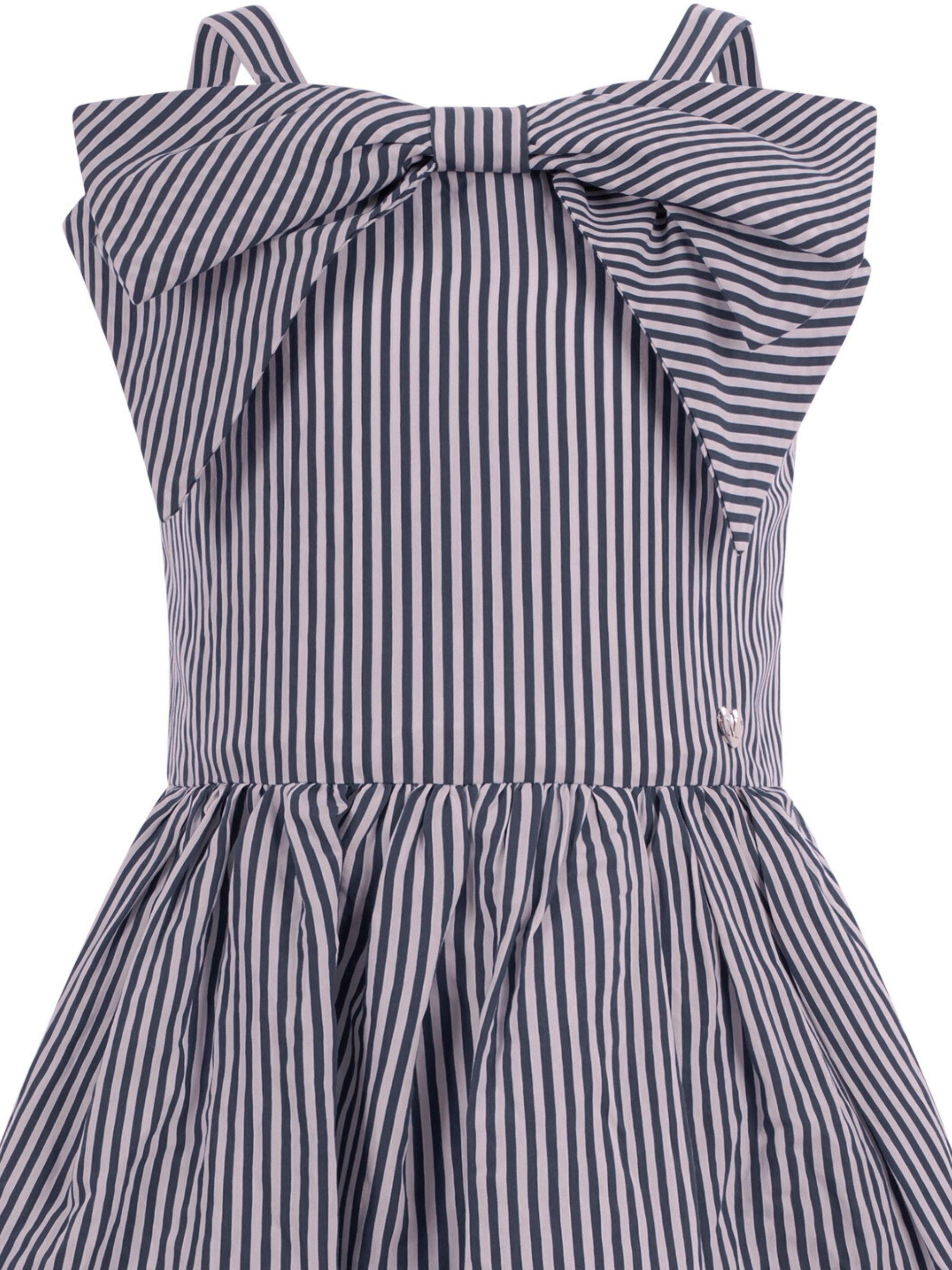 Abito per bambina Monnalisa blu a righe 11G914 7315 9956 MONNALISA 