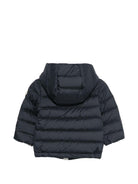 Giubbino per neonato Moncler Enfant blu scuro con cappuccio L19511A00006597X2 77G MONCLER ENFANT 