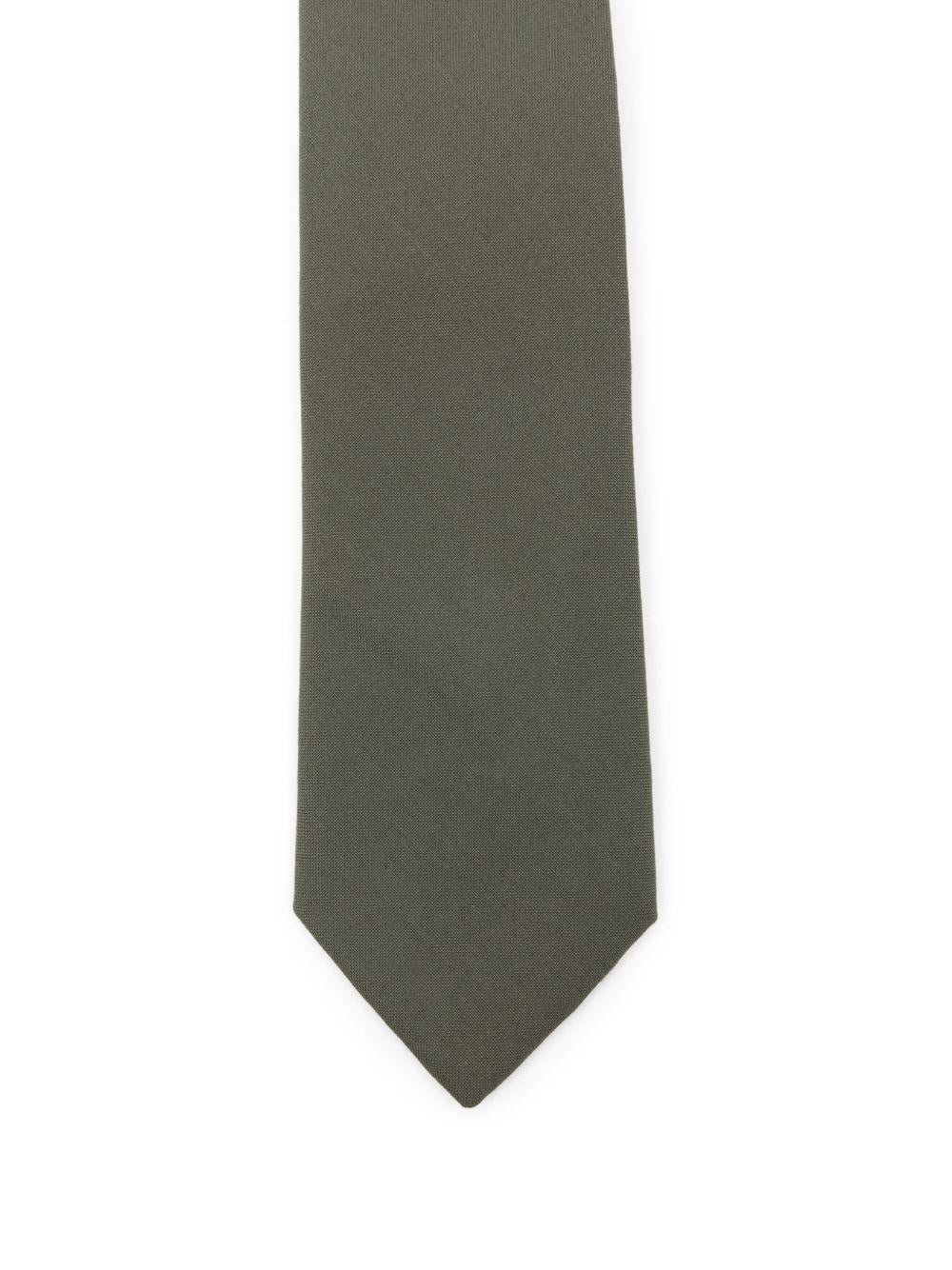 Cravatta per bambino Paolo Pecora Kids verde oliva con stampa PP4234 OLIVA PAOLO PECORA KIDS 