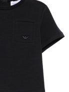 T-shirt per bambino Emporio Armani blu con tasca sul petto EB001326 AF21808 UB118 EMPORIO ARMANI KIDS 