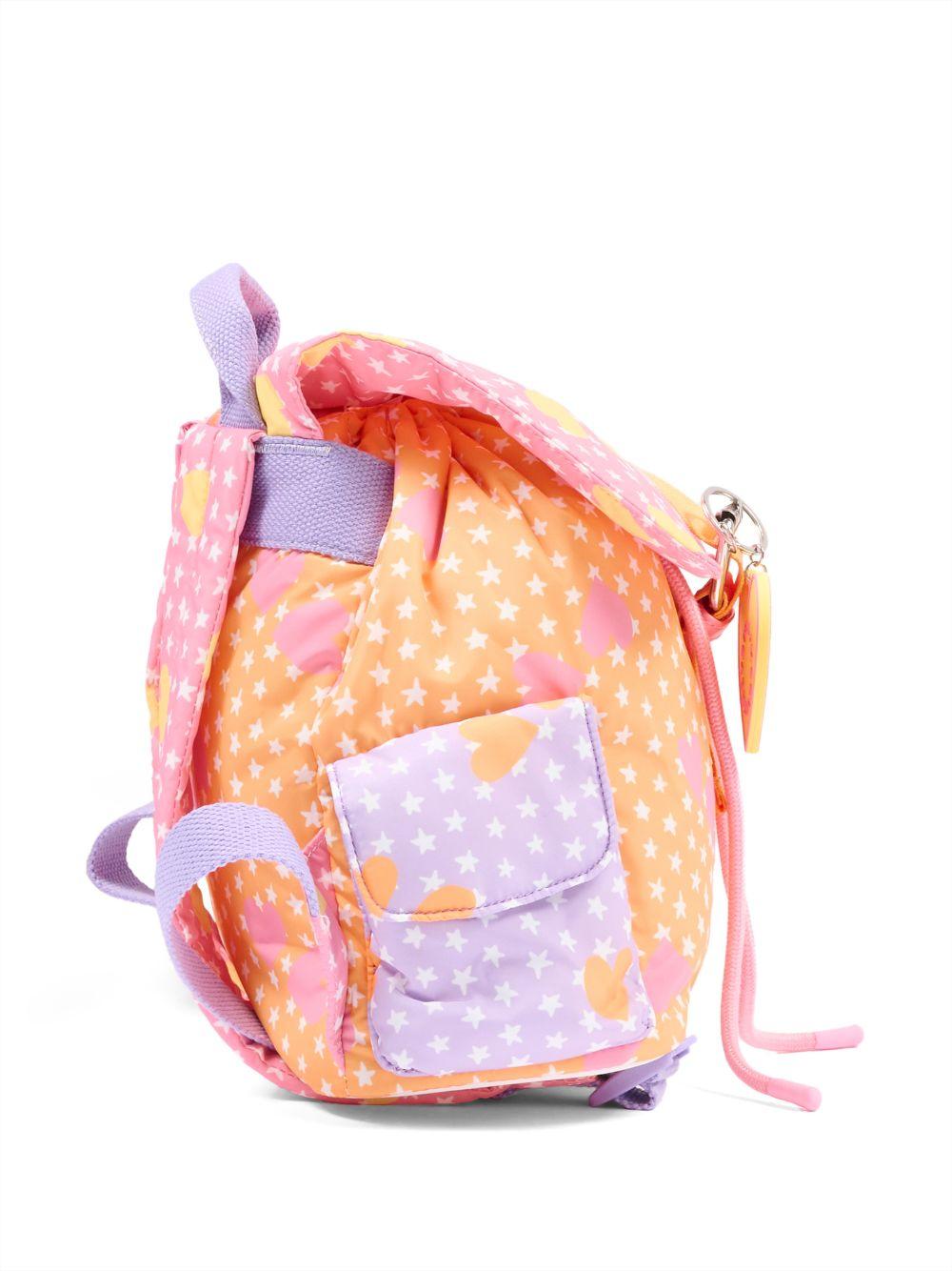 Zaino per bambina Stella McCartney Kids rosa con stampa a stelle all-over TY0A18 Z3616 51UMC STELLA McCARTNEY KIDS 