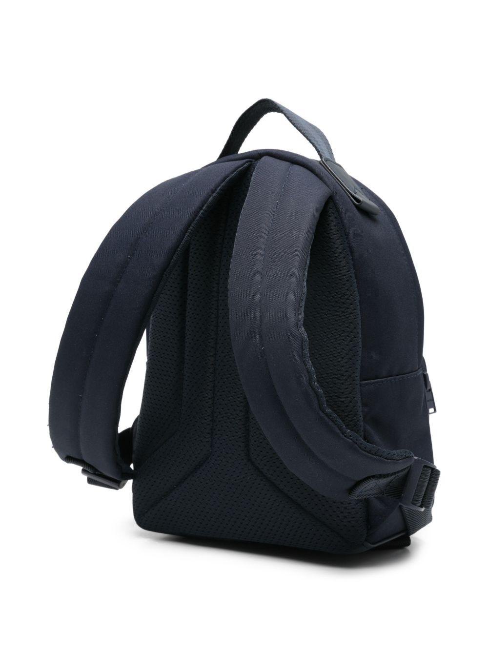 Zaino per bambino BOSS Kids blu con tasca con zip sul davanti J53139 849 BOSS KIDS 