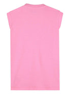 Abito per neonata Karl Lagerfield Kids rosa con stampa ikon choupette Z31057 462 KARL LAGERFELD KIDS 