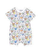 Tutina per neonato Moschino Kids multicolore com stampa grafica all-over MUT04LLAB5A 83680 MOSCHINO KIDS 