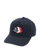 Cappello per bambino Moncler Enfant blu scuro<BR/> con logo L19543B000010U082 742 MONCLER ENFANT 