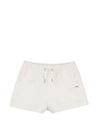 Shorts per bambina Chloé Kids bianco con coulisse C20846 117 CHLOE' KIDS 