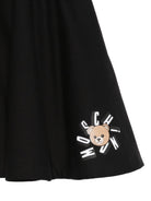 Gonna per bambina Moschino Kids nera con stampa Teddy Bear HDJ047LCA19 60100 MOSCHINO KIDS 