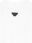 T-shirt per neonato Emporio Armani Kids bianco con dettaglio logo EB001070 AF13715 U0003 EMPORIO ARMANI KIDS 